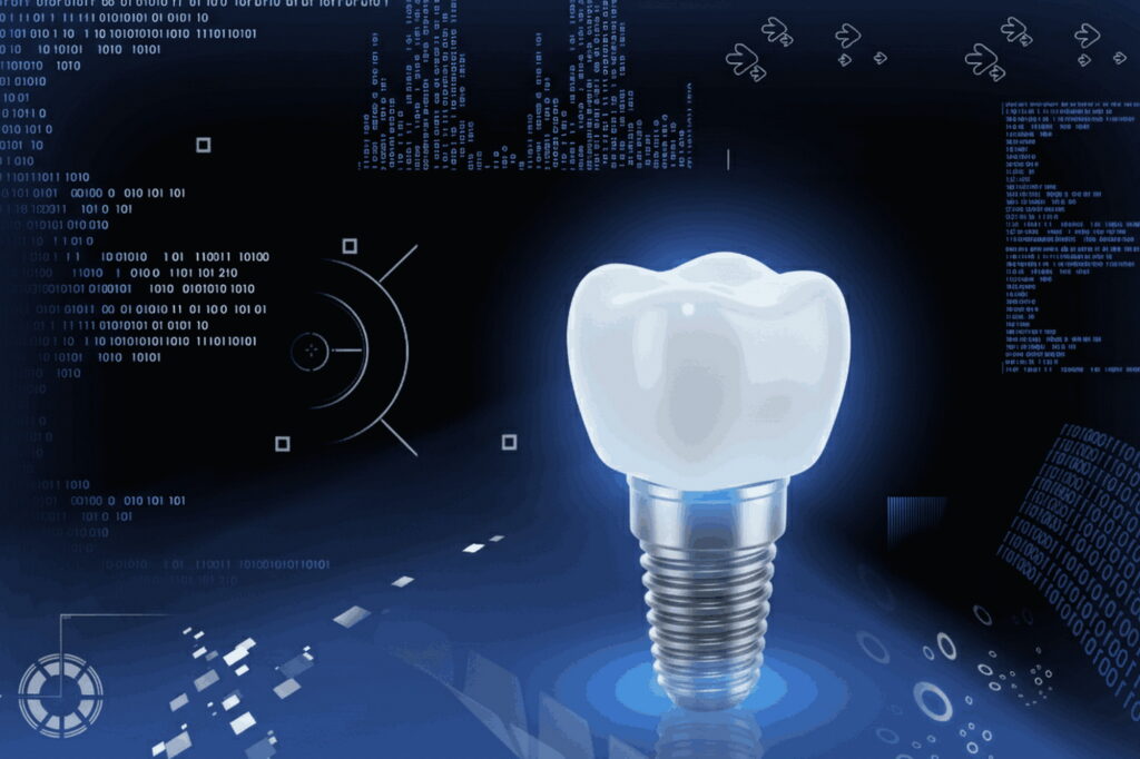 Η ψηφιακή απεικόνιση δείχνει την ακρίβεια της άμεσης φόρτισης εμφυτευμάτων με 3D σχεδιασμό.